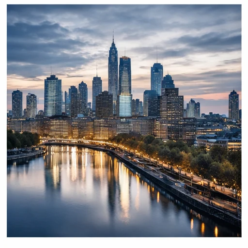 European business skyline